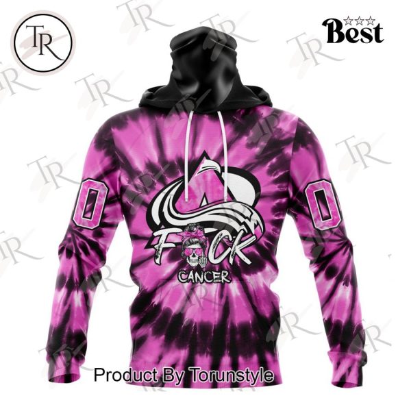 NHL Colorado Avalanche Special Pink F!ck Cancer Design Hoodie