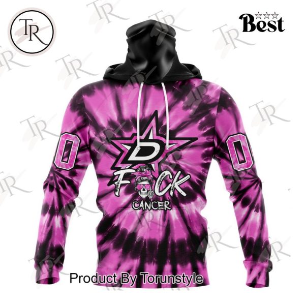 NHL Dallas Stars Special Pink F!ck Cancer Design Hoodie