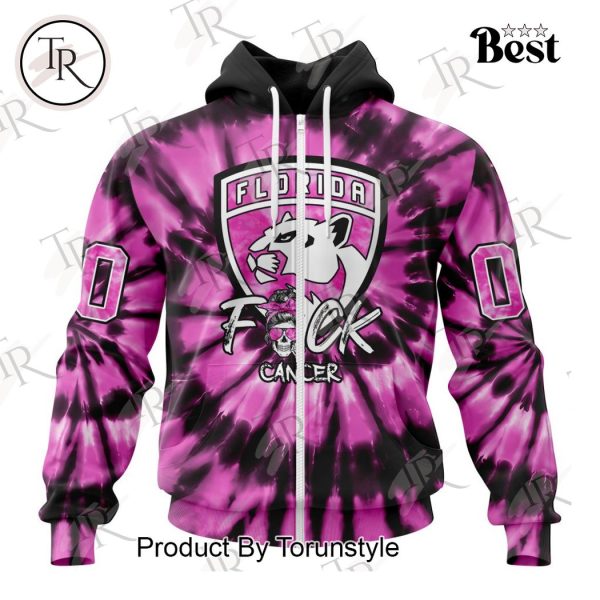 NHL Florida Panthers Special Pink F!ck Cancer Design Hoodie