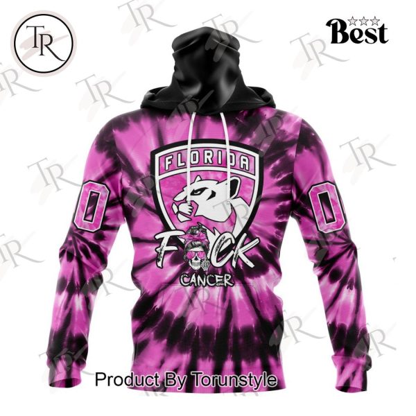 NHL Florida Panthers Special Pink F!ck Cancer Design Hoodie