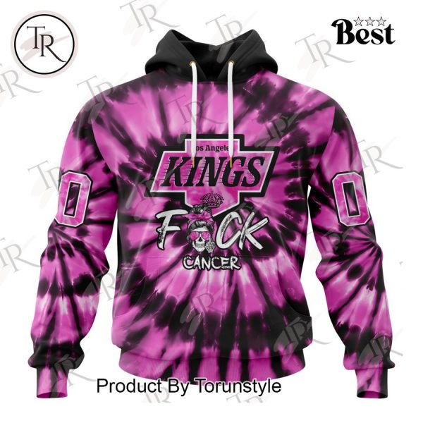 NHL Los Angeles Kings Special Pink F!ck Cancer Design Hoodie