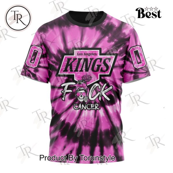 NHL Los Angeles Kings Special Pink F!ck Cancer Design Hoodie