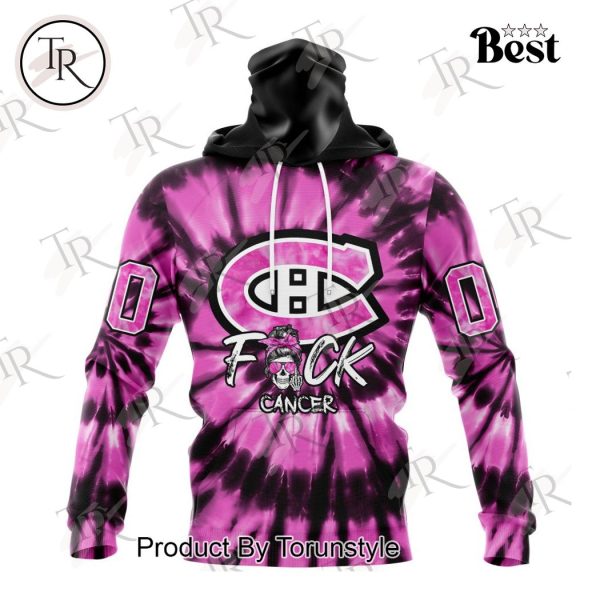 NHL Montreal Canadiens Special Pink F!ck Cancer Design Hoodie