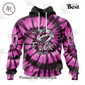 NHL Nashville Predators Special Pink F!ck Cancer Design Hoodie