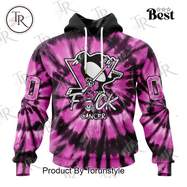 NHL Pittsburgh Penguins Special Pink F!ck Cancer Design Hoodie