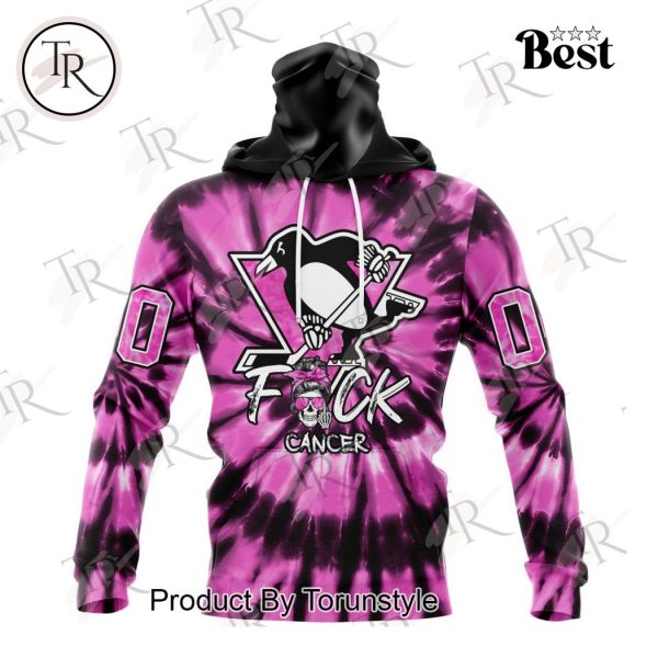 NHL Pittsburgh Penguins Special Pink F!ck Cancer Design Hoodie