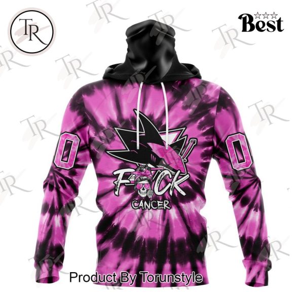 NHL San Jose Sharks Special Pink F!ck Cancer Design Hoodie