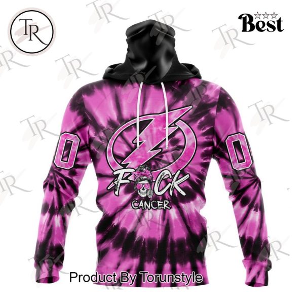 NHL Tampa Bay Lightning Special Pink F!ck Cancer Design Hoodie