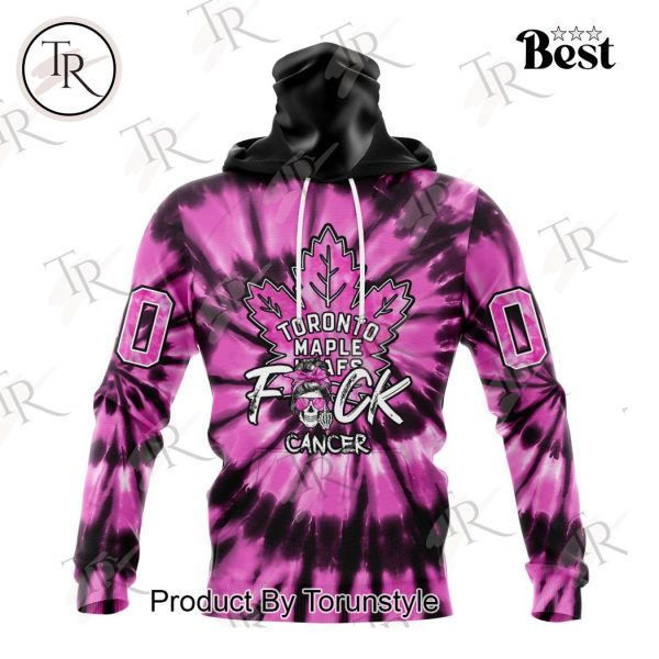 NHL Toronto Maple Leafs Special Pink F!ck Cancer Design Hoodie