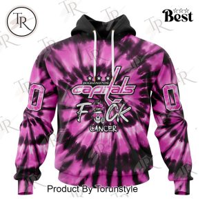 NHL Washington Capitals Special Pink F!ck Cancer Design Hoodie