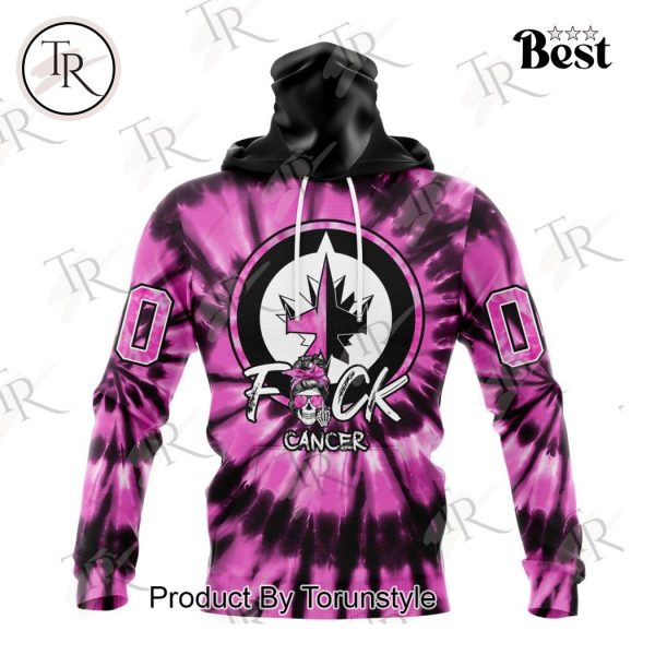 NHL Winnipeg Jets Special Pink F!ck Cancer Design Hoodie