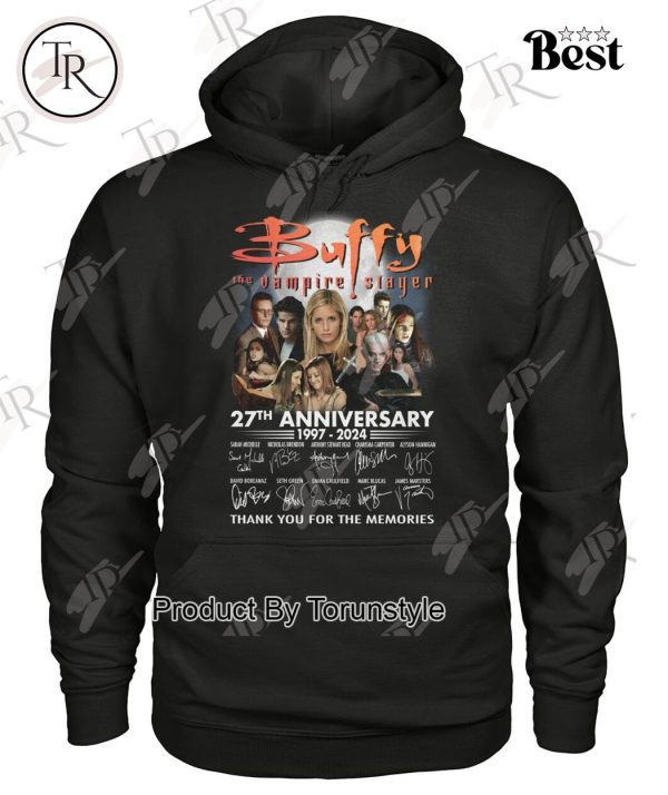 Buffy The Vampire Slayer 27th Anniversary 1997 – 2024 Thank You For The Memories T-Shirt