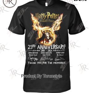 Harry Potter And The Cursed Child 23rd Anniversary 2001 – 2024 Thank You For The Memories T-Shirt