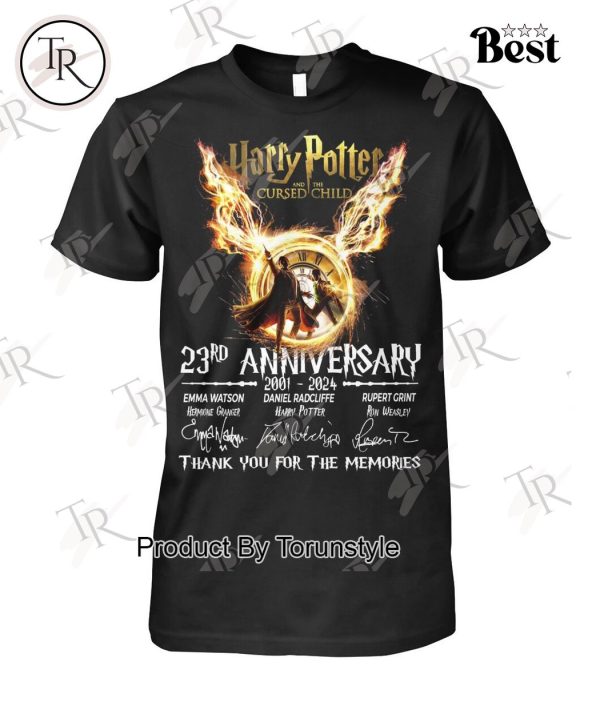 Harry Potter And The Cursed Child 23rd Anniversary 2001 – 2024 Thank You For The Memories T-Shirt