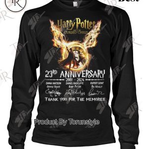 Harry Potter And The Cursed Child 23rd Anniversary 2001 – 2024 Thank You For The Memories T-Shirt