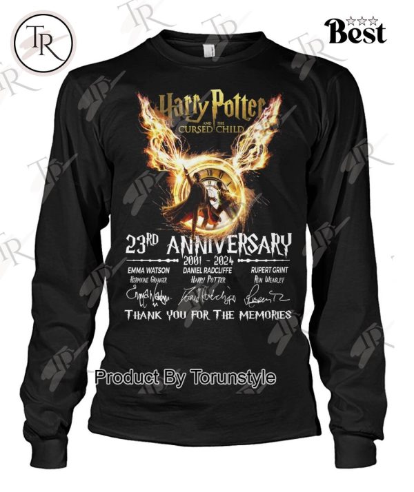 Harry Potter And The Cursed Child 23rd Anniversary 2001 – 2024 Thank You For The Memories T-Shirt