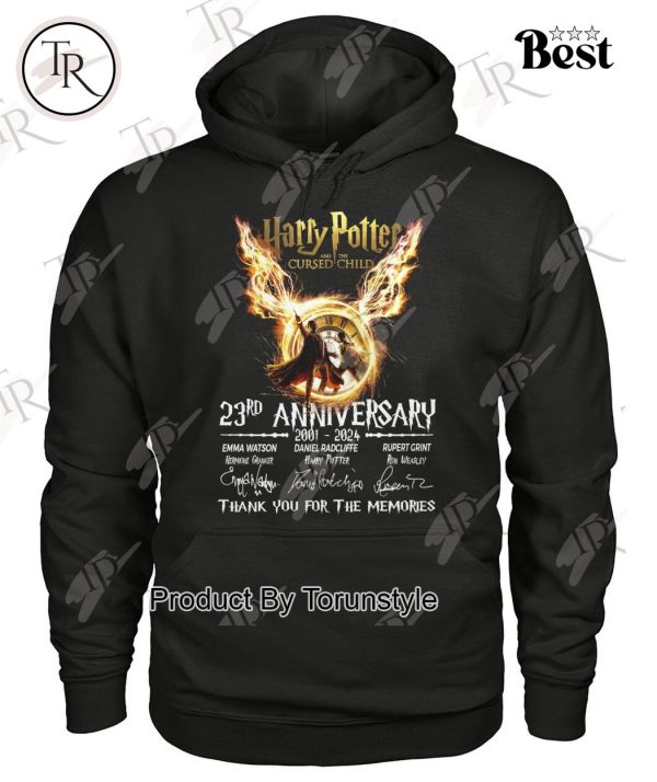 Harry Potter And The Cursed Child 23rd Anniversary 2001 – 2024 Thank You For The Memories T-Shirt