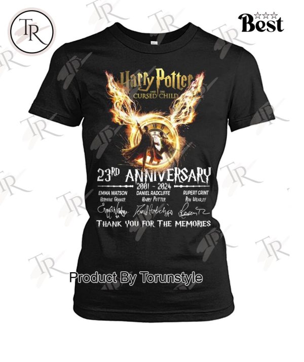 Harry Potter And The Cursed Child 23rd Anniversary 2001 – 2024 Thank You For The Memories T-Shirt