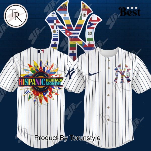 New York Yankees Happy Hispanic Heritage Month 2024 Baseball Jersey