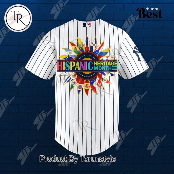 New York Yankees Happy Hispanic Heritage Month 2024 Baseball Jersey