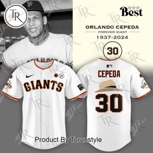 San Francisco Giants Orlando Cepeda 1937-2024 Forever Giant Baseball Jersey