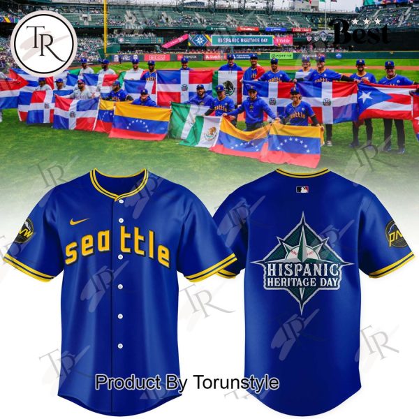 Seattle Mariners 2024 Hispanic Heritage Day Baseball Jersey