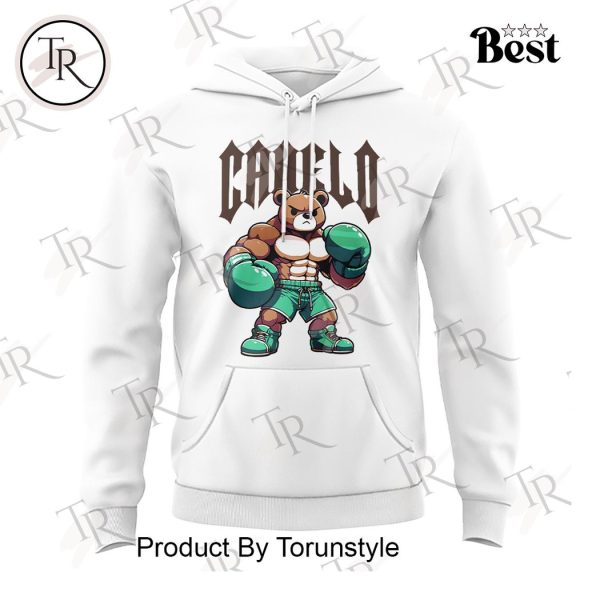 Canelo Bear Hoodie, Longpants, Cap – White