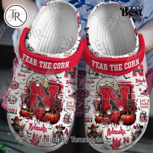 Nebraska Huskers Fear The Corn Halloween Crocs