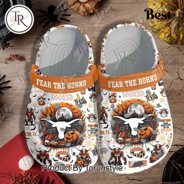 Texas Longhorns Fear The Horns Halloween Crocs