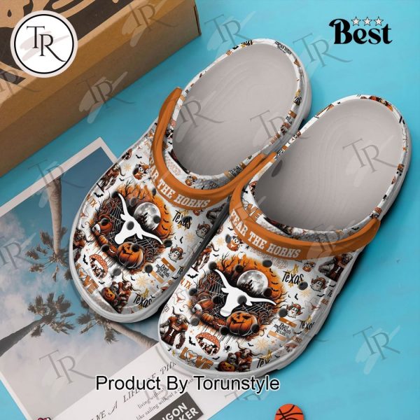 Texas Longhorns Fear The Horns Halloween Crocs