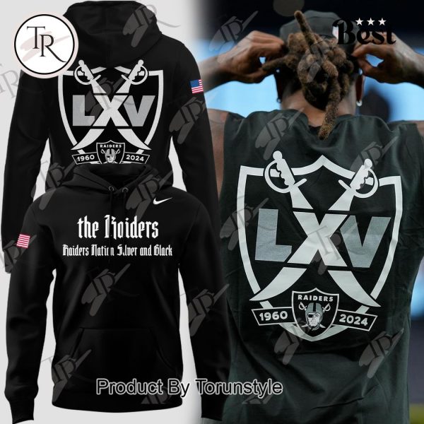 Raiders Nation Silver And Black Las Vegas Raiders Hoodie