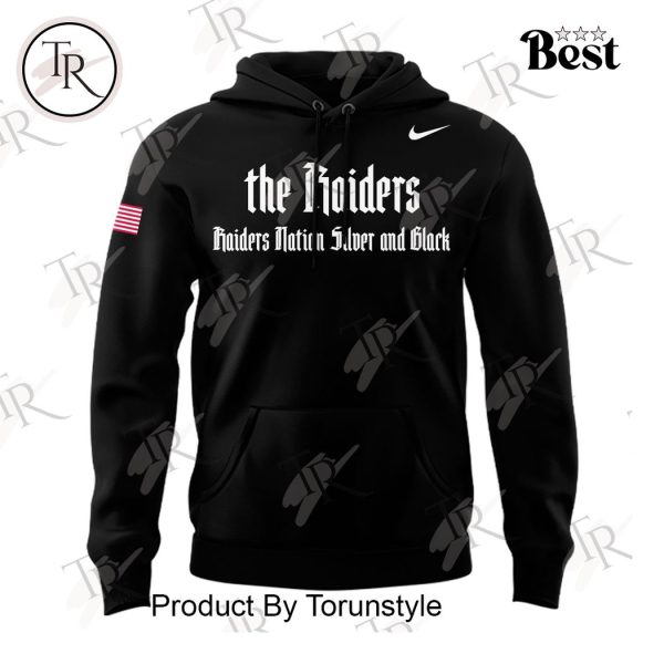 Raiders Nation Silver And Black Las Vegas Raiders Hoodie