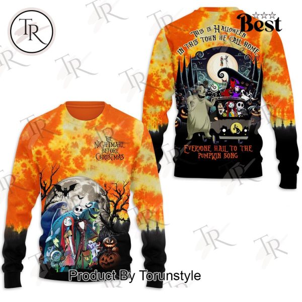 The Nightmare Before Christmas Everyone Hall To The Pumpkin Song Hoodie