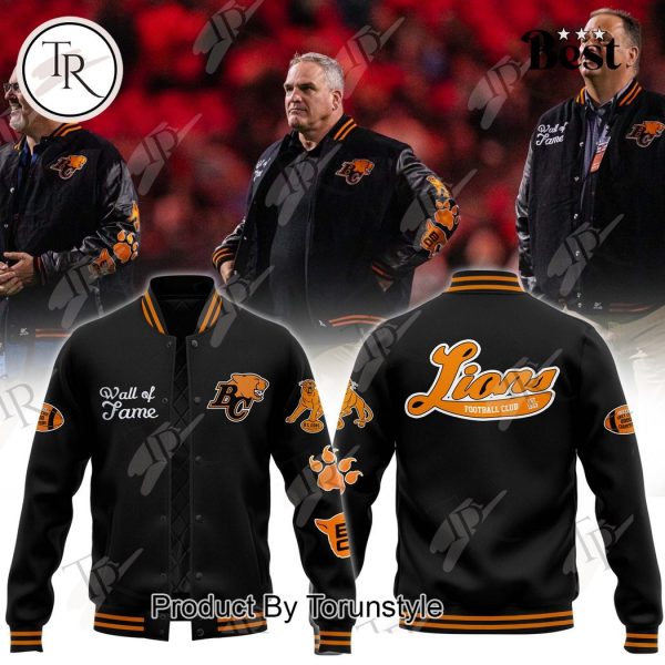 BC Lions Wall of Fame 2024 Baseball Jacket