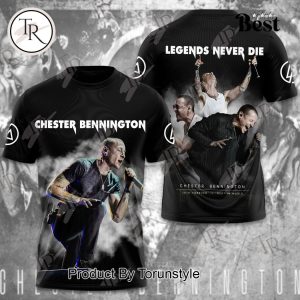 Chester Bennington Legends Never Die 1976-Forever Rest In Music Hoodie