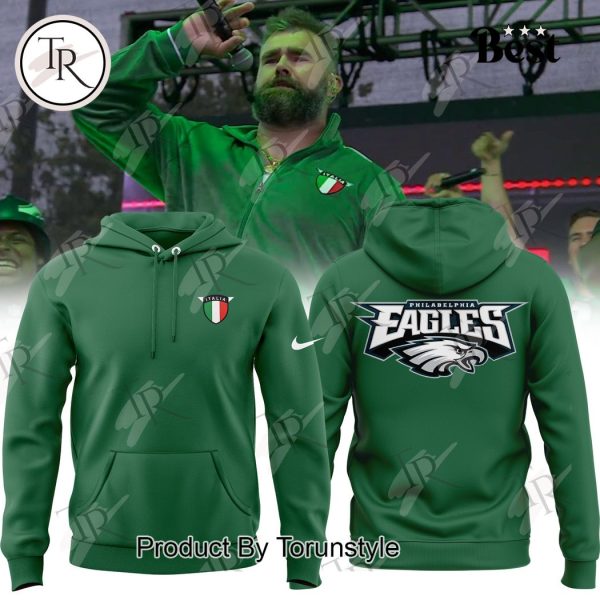 Philadelphia Eagles Italia Jason Kelce Hoodie