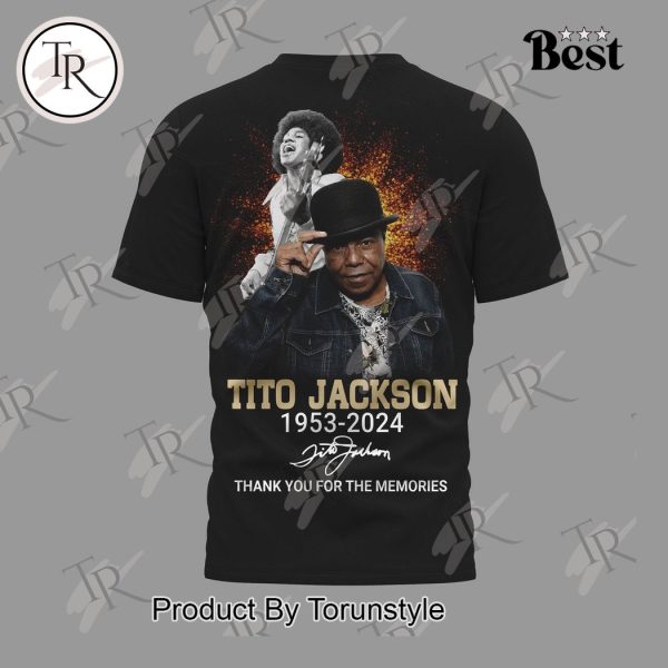 Tito Jackson 1953-2024 Thank You For The Memories T-Shirt