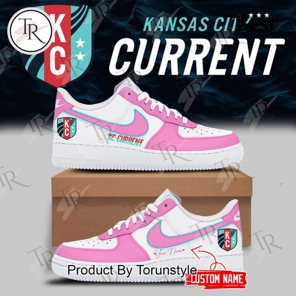 Kansas City Current 2024 Air Force 1 Sneakers – Pink