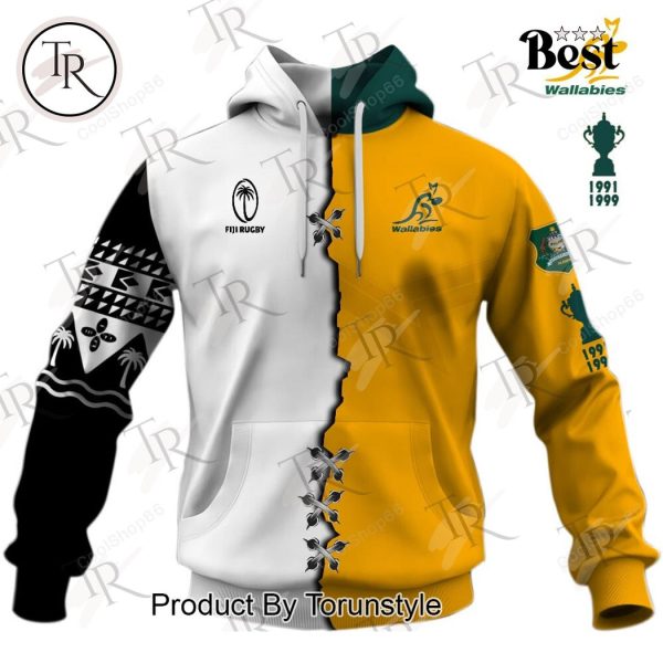 Australia Rugby Wallabies x Fiji Rugby Hoodie