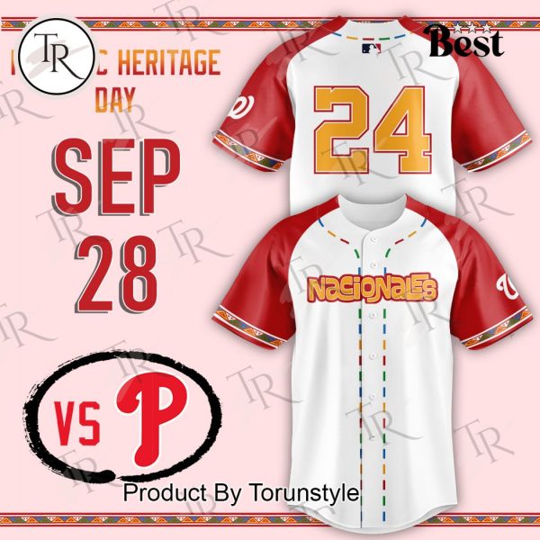 Washington Nationals 2024 Hispanic Heritage Day Baseball Jersey