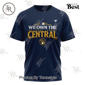 Milwaukee Brewers 2024 We Own The National League Central Back To Back Champions Hoodie – Navy