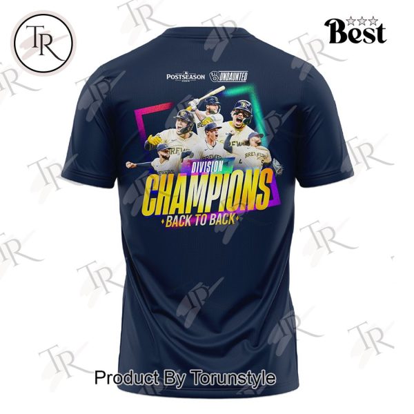 Milwaukee Brewer 2024 Division Champions Back To Back T-Shirt