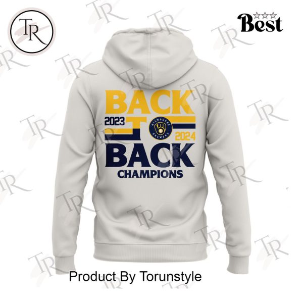 Milwaukee Brewers 2024 We Own The National League Central Back To Back Champions Hoodie