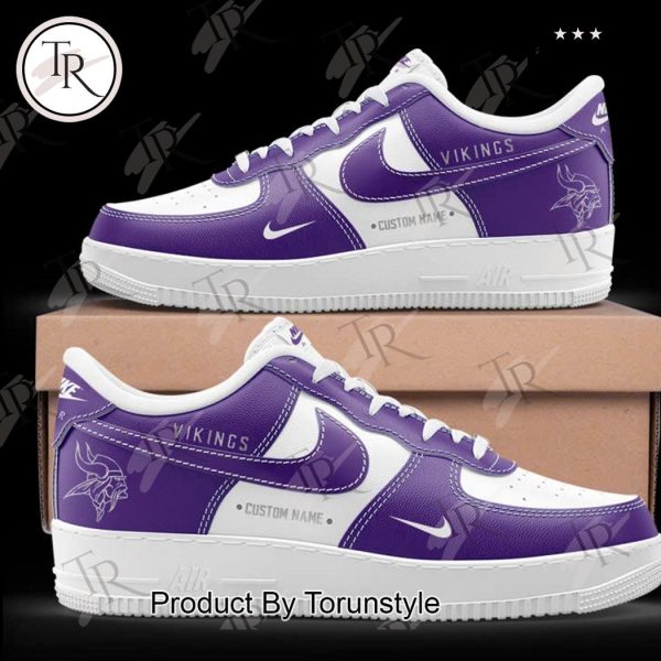 Minnesota Vikings Winter Warrior Air Force 1 Sneakers – Purple