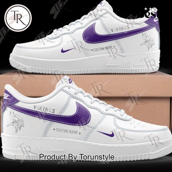 Minnesota Vikings Winter Warrior Air Force 1 Sneakers – White