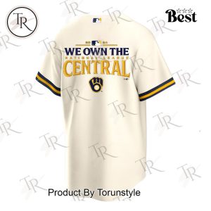 Milwaukee Brewers Fanatics 2024 NL Central Division Champions Baseball Jersey