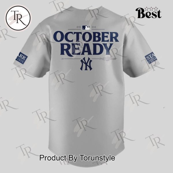 New York Yankees 2024 October Ready Postseason Baseball Jersey – Grey