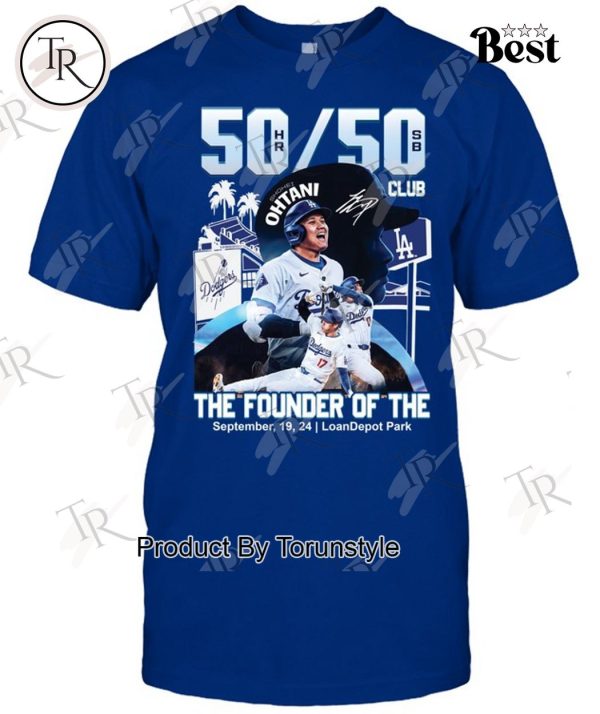 Los Angeles Dodgers Shohei Ohtani 50-50 Season The Founder Of The September , 19, 24 LoanDepot Park T-Shirt