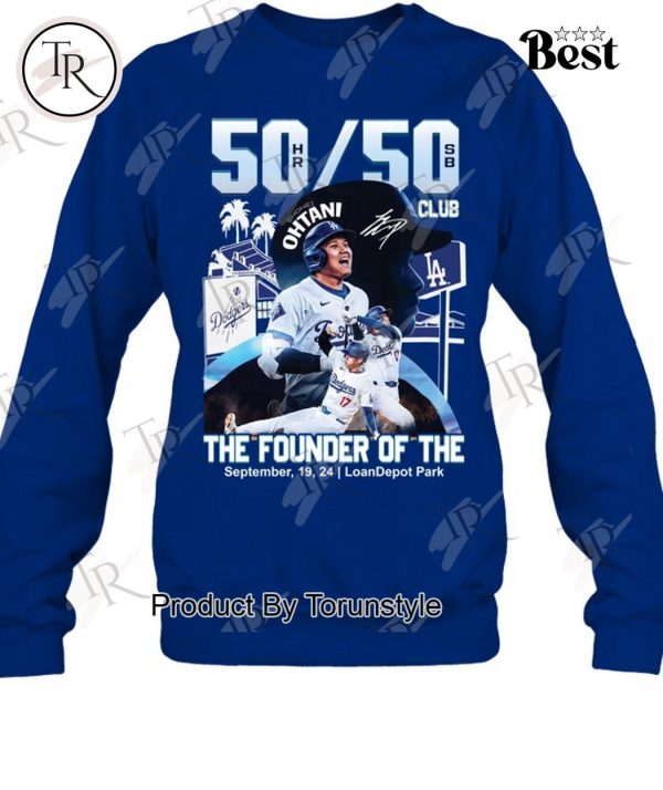 Los Angeles Dodgers Shohei Ohtani 50-50 Season The Founder Of The September , 19, 24 LoanDepot Park T-Shirt