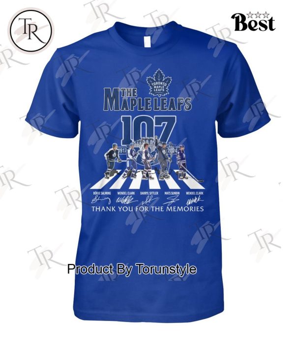 Toronto Maple Leafs 107th Anniversary 1917-2024 Thank You For The Memories T-Shirt